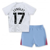 Aston Villa Clement Lenglet #17 Auswärts Trikotsatz Kinder 2023-24 Kurzarm (+ Kurze Hosen)